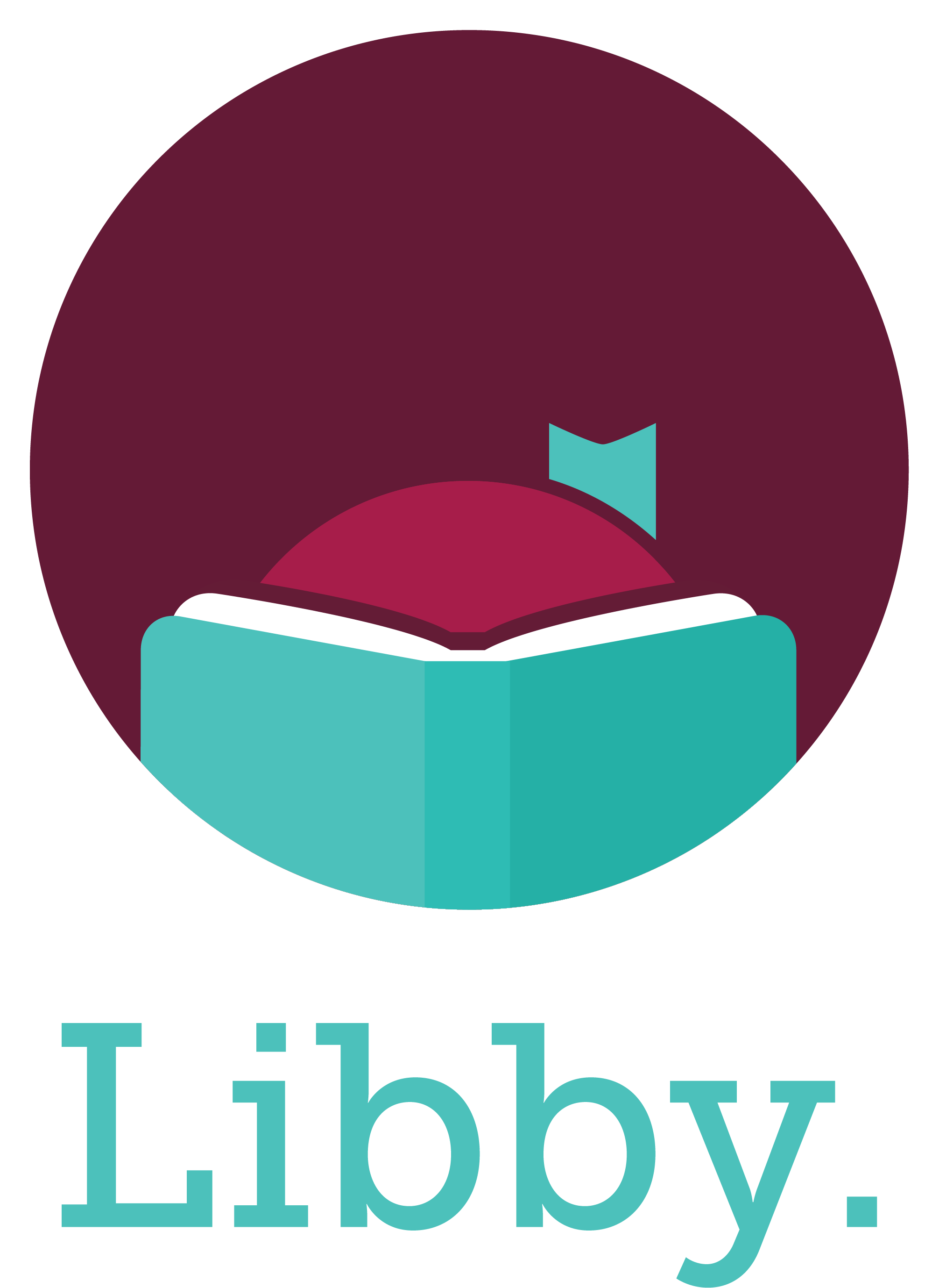 "Libby" with an open book